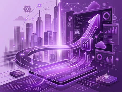 Digital strategy and growth illustration